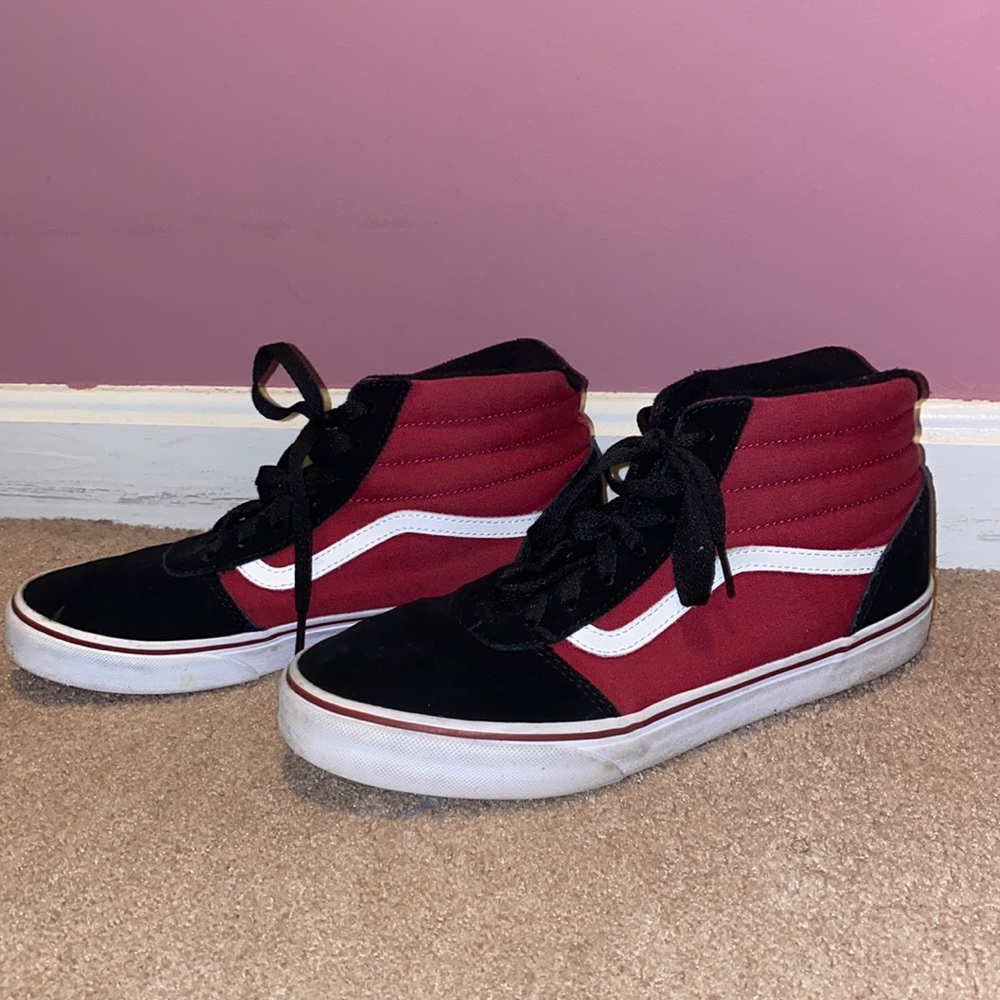 Burgundy Hightop Vans